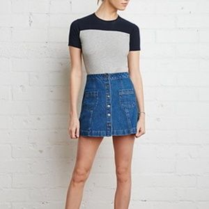 Brandy Melville Armelle Denim Skirt